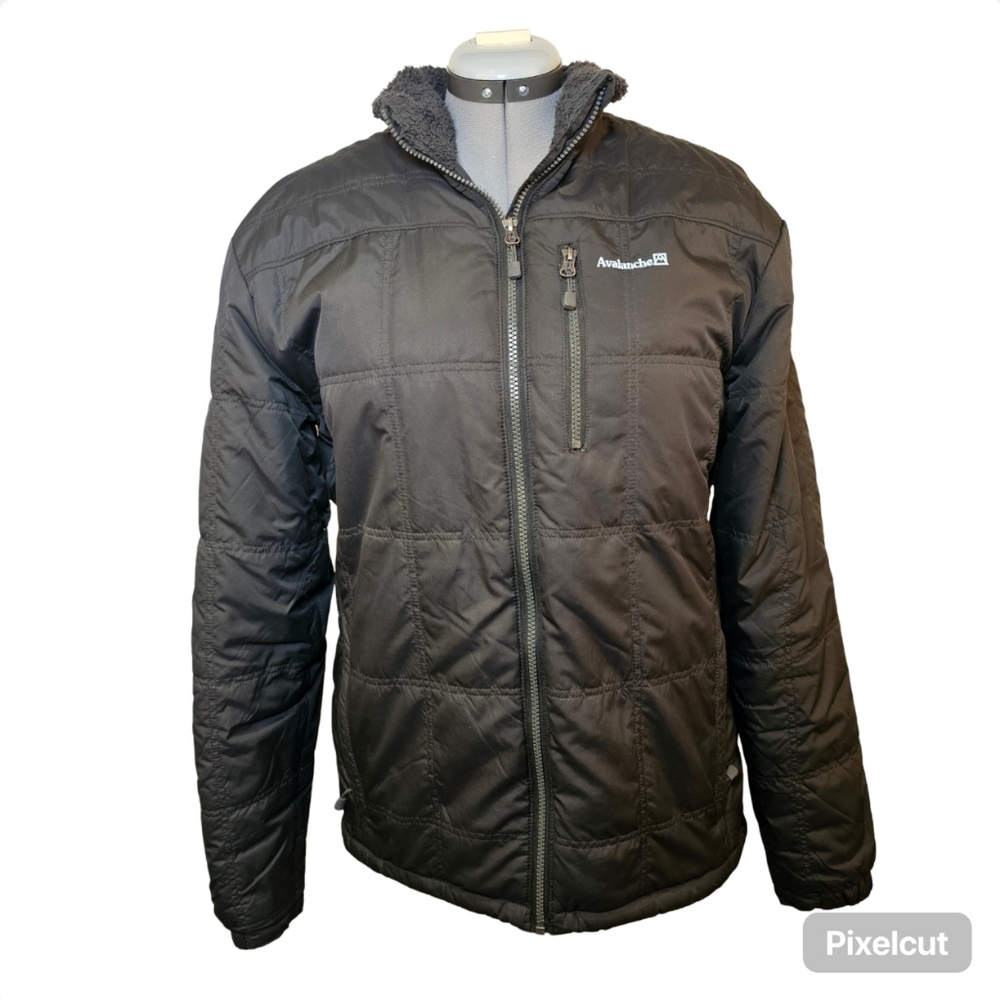 Avalanche grey men's soft shell fleece lined jacket size M US